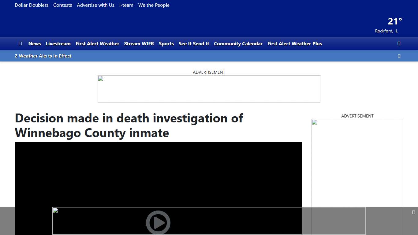 Decision made in death investigation of Winnebago County inmate
